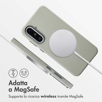 Accezz Cover in Pelle con MagSafe Samsung Galaxy A36 / A56 - Light Grey