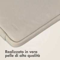 Accezz Custodia per laptop Leather con cerniera 13-14 pollici - Beige