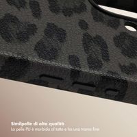 Selencia Cover Sabi Stampa pantera con MagSafe Apple iPhone 17 - Midnight Black