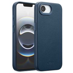 Accezz Cover in Pelle con MagSafe Apple iPhone 17e / 16e - Nightfall Blue