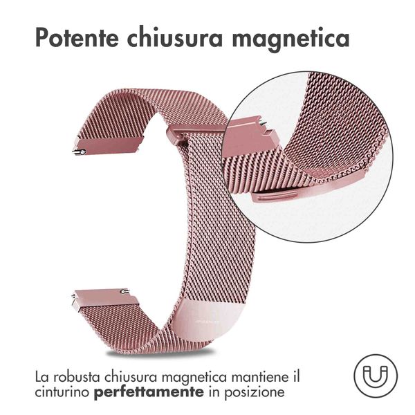 imoshion Cinturino magnetico milanese Samsung Galaxy Watch 7 40/44 mm - Rosa