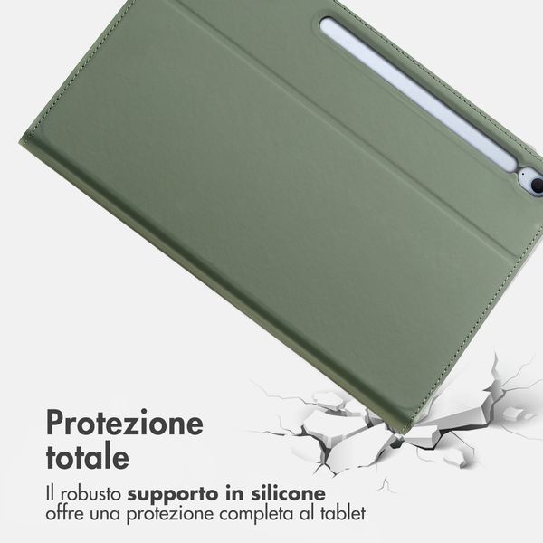 Accezz Cover Tablet Classica Samsung Galaxy Tab S10 FE Plus - Verde