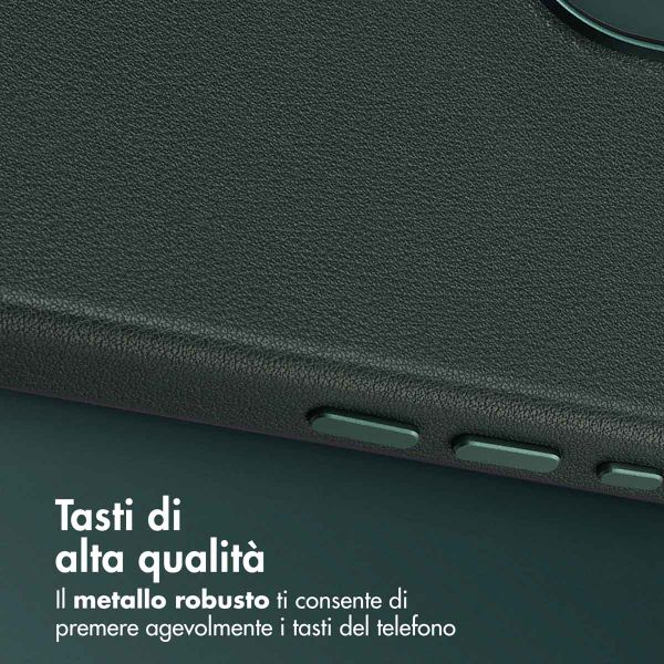 Accezz Cover in Pelle con MagSafe Apple iPhone 17 - Cedar Green