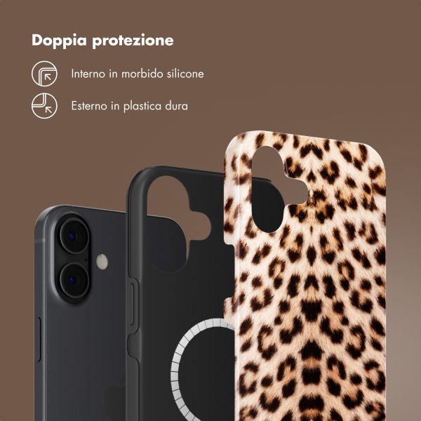 Selencia Cover posteriore Vivid con MagSafe Apple iPhone 16 - Wild Leo