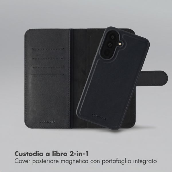 Selencia Libreria rimovibile Olyn con MagSafe Samsung Galaxy A37 (5G) - Nero