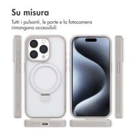 Accezz Cover con anello e supporto con MagSafe Apple iPhone 15 Pro - Grigio