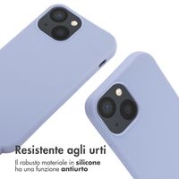 imoshion Cover in Silicone con Cordino Apple iPhone 13 Mini - Viola