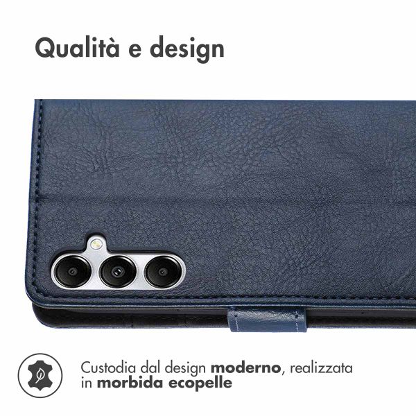 imoshion Cover a libro di Lusso Samsung Galaxy A15 (5G/4G) - Blu scuro