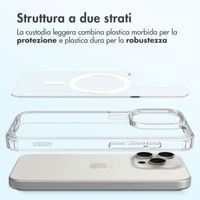 Accezz Cover posteriore Xtreme Impact con MagSafe Apple iPhone 15 Pro - Trasparente