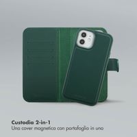 Selencia Libreria rimovibile Olyn con MagSafe Apple iPhone 12 (Pro) - Verde