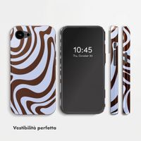 Selencia Cover posteriore Vivid con MagSafe Apple iPhone 17e / 16e - Dream Swirl Chocolate
