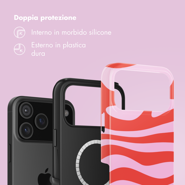 Selencia Cover posteriore Vivid con MagSafe Apple iPhone 17 Pro Max - Dream Swirl Pink