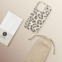 Selencia Cover Sabi Stampa pantera con MagSafe Apple iPhone 16 Pro - Soft Ivory