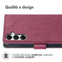 imoshion Cover a libro di Lusso Samsung Galaxy S25 / S24 - Bordeaux