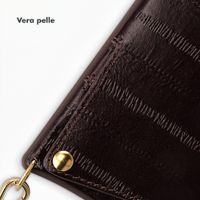 Selencia Nova cover posteriore in vera pelle con portacarte Apple iPhone 14 / 13 - Dark Chocolate
