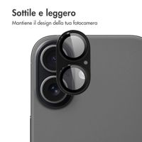 imoshion Protezione fotocamera in Vetro 2 Pezzi Apple iPhone 17 - Nero