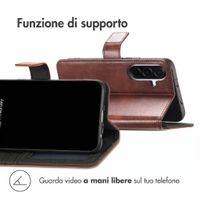 imoshion Cover a libro di Lusso Samsung Galaxy A17 (5G) / (4G) - Marrone scuro