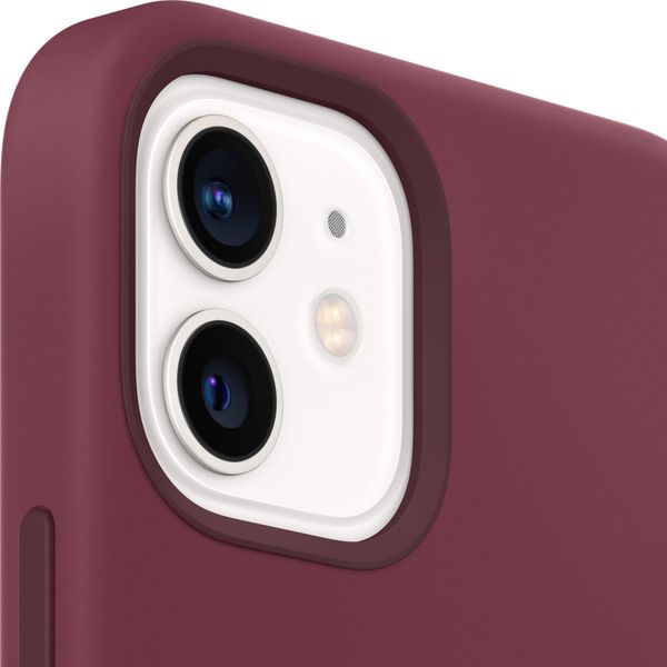 Apple Cover Posteriore in Silicone con MagSafe Apple iPhone 12 Mini - Plum