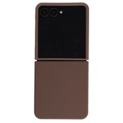 Accezz Cover in silicone liquido con MagSafe Samsung Galaxy Z Flip 8 - New Tea Brown