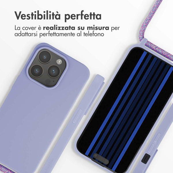 imoshion Cover in Silicone con Cordino Apple iPhone 15 Pro - Viola