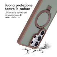 Accezz Cover con anello e supporto con MagSafe Samsung Galaxy S26 Ultra - Marrone