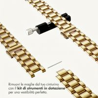 Selencia Cinturino sottile in acciaio a maglie Apple Watch | 38/40/41/42 mm - Oro