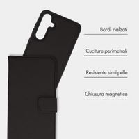imoshion Cover a libro di lusso 2-in-1 rimovibile Samsung Galaxy A55 - Nero