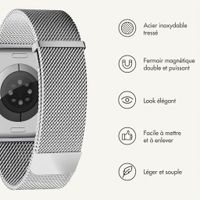 imoshion Milanees magnetisch bandje Apple Watch | 38/40/41/42 mm - Zilver
