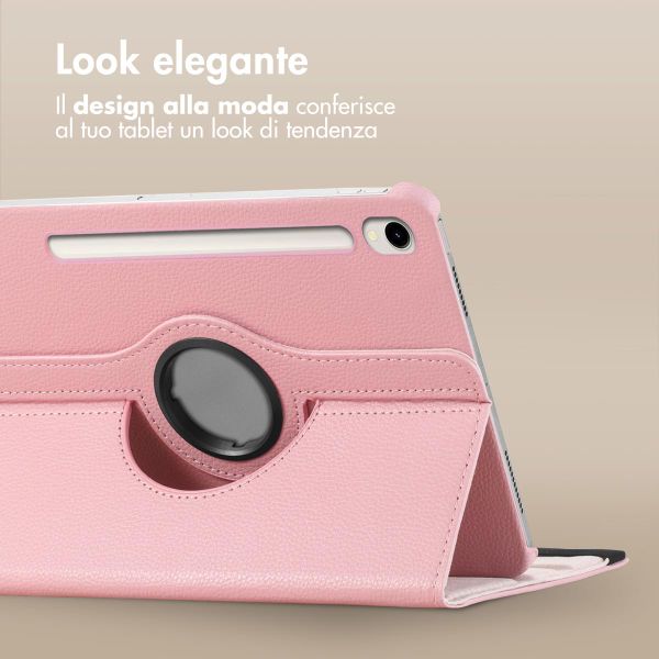 imoshion Cover Girevole a 360° Samsung Galaxy Tab S9 11.0 pollici / S10 Lite / S10 FE / S9 FE 10.9 pollici - Rosa