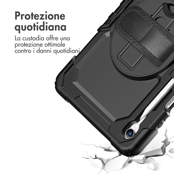 Accezz Cover Posteriore Resistente con tracolla Samsung Galaxy Tab S11 - Nero