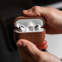 Accezz Cover in vera pelle  Apple Airpods 1 / 2 - Cognac