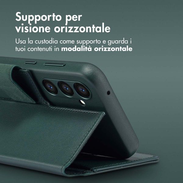 Accezz Cover in pelle 2 in 1 con MagSafe Samsung Galaxy S24 Plus - Cedar Green