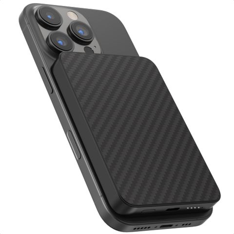 Accezz Kevlar Powerbank 5.000 mAh - MagSafe e Qi - Nero