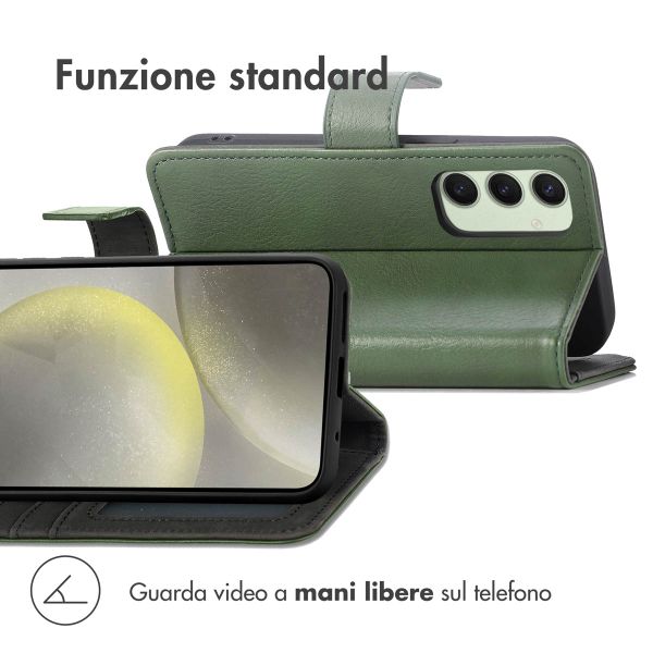 imoshion Cover a libro di Lusso Samsung Galaxy S24 FE - Verde