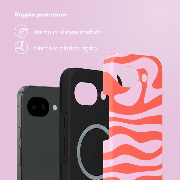 Selencia Cover posteriore Vivid con MagSafe Google Pixel 10a - Dream Swirl Pink