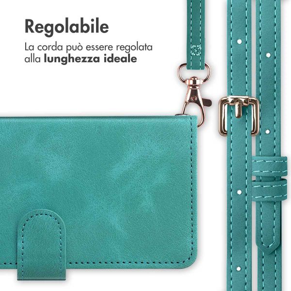 imoshion Cover a libro con Cordino Samsung Galaxy A25 (5G) - Turchese