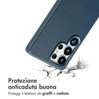 Accezz Cover in Pelle con MagSafe Samsung Galaxy S25 Ultra - Nightfall Blue