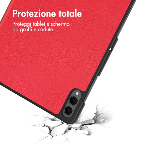 imoshion Cover a libro Trifold Samsung Galaxy Tab S11 Ultra - Rosso