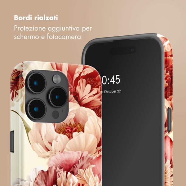 Selencia Cover posteriore Vivid con MagSafe Apple iPhone 15 Pro - Vintage Peony
