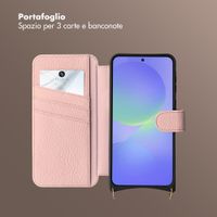 Selencia Cover Riva con MagSafe e cordino Samsung Galaxy A37 (5G) - Old Pink