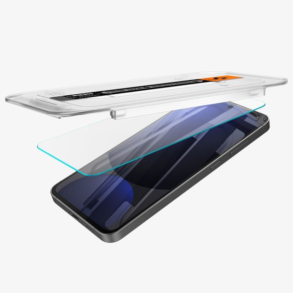 Spigen Vetro temperato GLAStR EZ Fit, confezione da 2 + Applicatore Samsung Galaxy S24 FE / A37 / A56