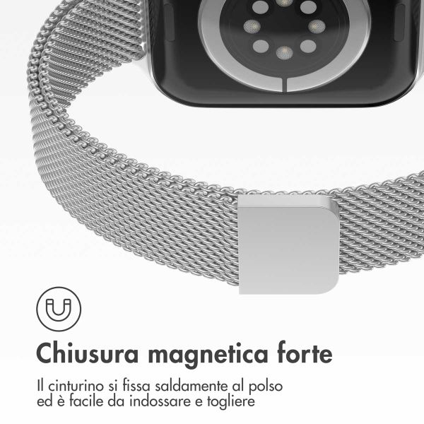 imoshion Cinturino sottile Milanese Apple Watch | 38/40/41/42 mm - Argento