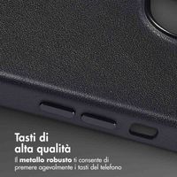 Accezz Cover in Pelle con MagSafe Apple iPhone 13 - Onyx Black