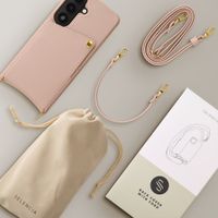 Selencia Cover per telefono Nova con cordino e portacarte Samsung Galaxy S26 - Dusty Rose