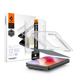 Spigen Vetro temperato privacy GLAStR EZ Fit + Applicatore - confezione da 1 Apple iPhone Duo