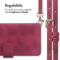 imoshion Cover a libro con Cordino Apple iPhone SE (2022 / 2020) / 8 / 7 - Rosso