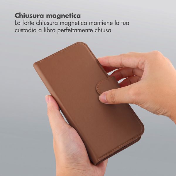 Accezz Cover a libro Edge rimovibile con MagSafe Samsung Galaxy A27 (5G) - Marrone