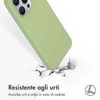 Accezz Cover in silicone liquido con MagSafe Apple iPhone 15 Pro Max - Verde