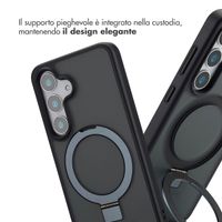 Accezz Cover con anello e supporto con MagSafe Samsung Galaxy S25 - Nero