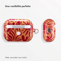 Selencia Cover Vivid  Apple AirPods Pro 2 - Tropical Vibes Apricot